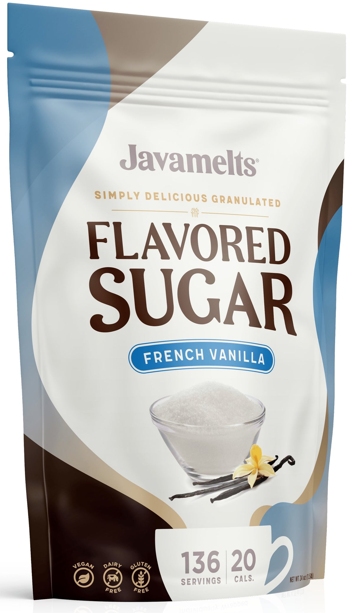 Javamelts Flavored Sugar - French Vanilla