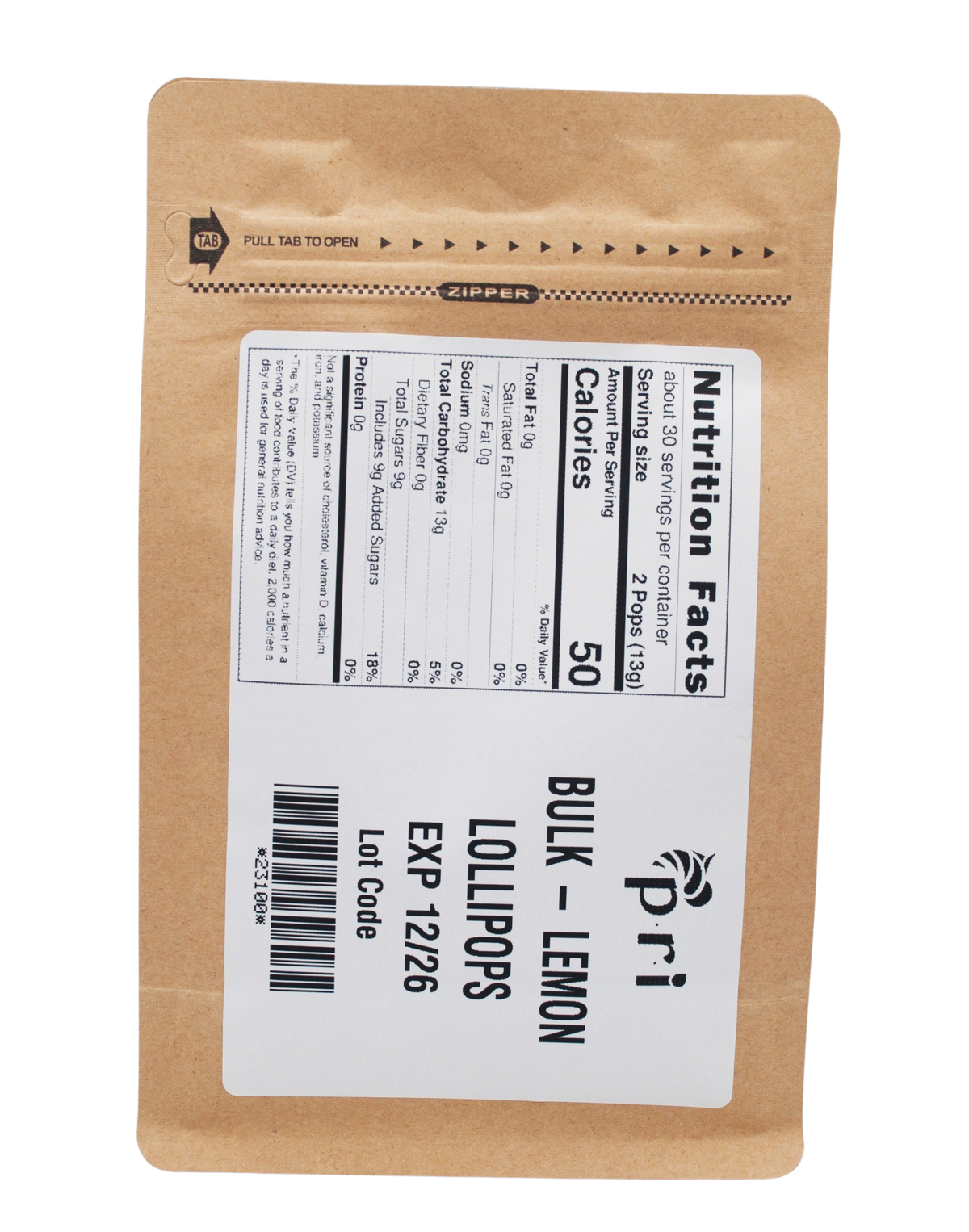 Manuka Honey & Lemon w/Bee Propolis Lollipops, Bulk, (34 pieces per pound)