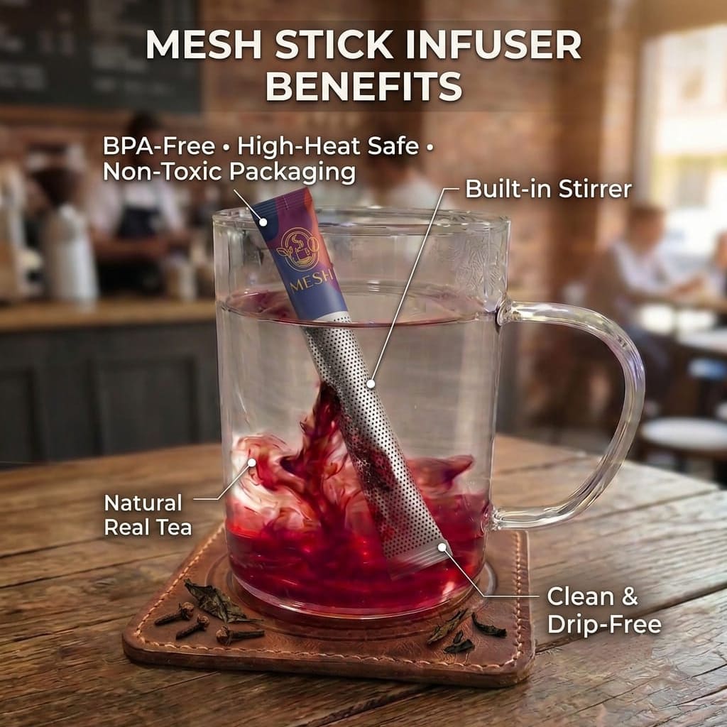 Anti-Stress Herbal Tea Mesh Sticks (16 Servings)