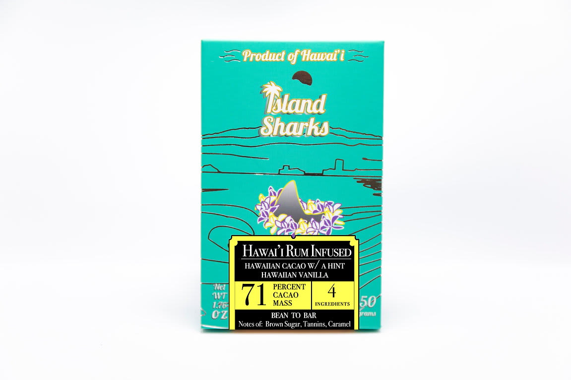 Hawaii Rum Infused 71% Hawaii Grown Chocolate w/ Hawaii Vanilla 860004475965