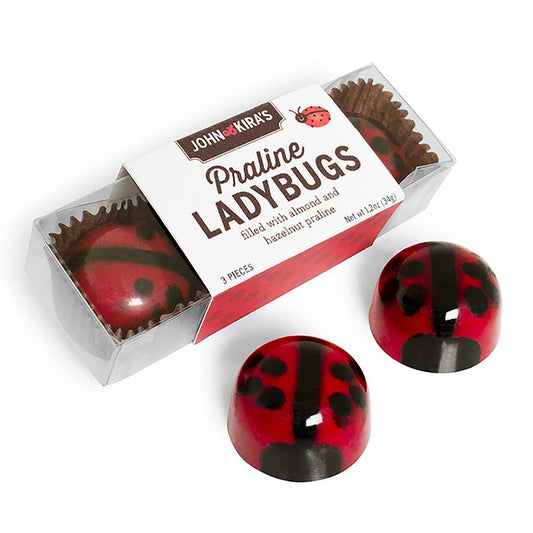 John and Kira's Praline Ladybugs - 3 Piece Box