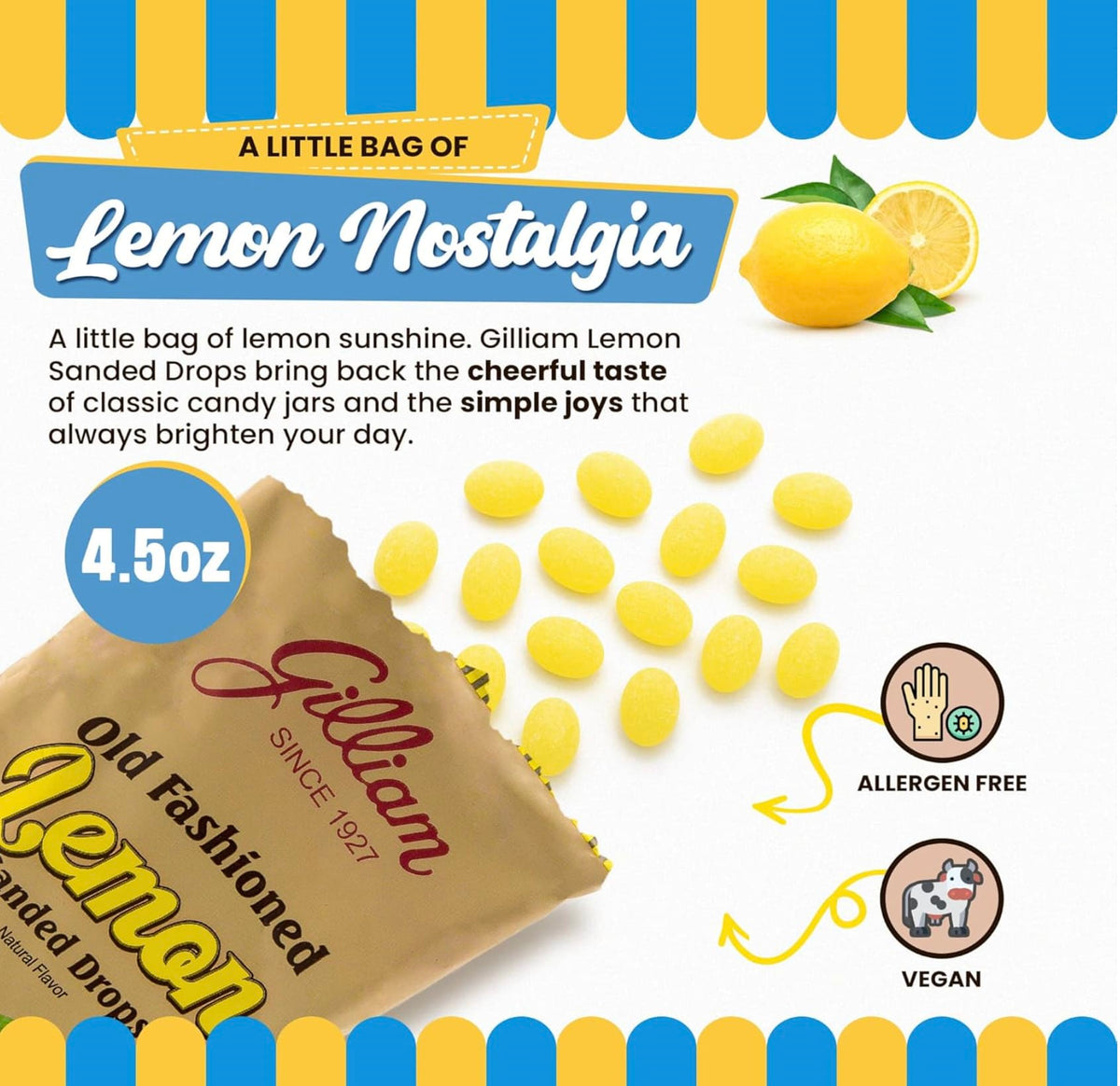 Gilliam Lemon Sanded Drops GG10222