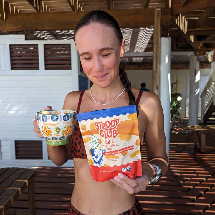 Traditional Caramel Organic and Plant Based Mini Stroopwafels VEGMINIMC