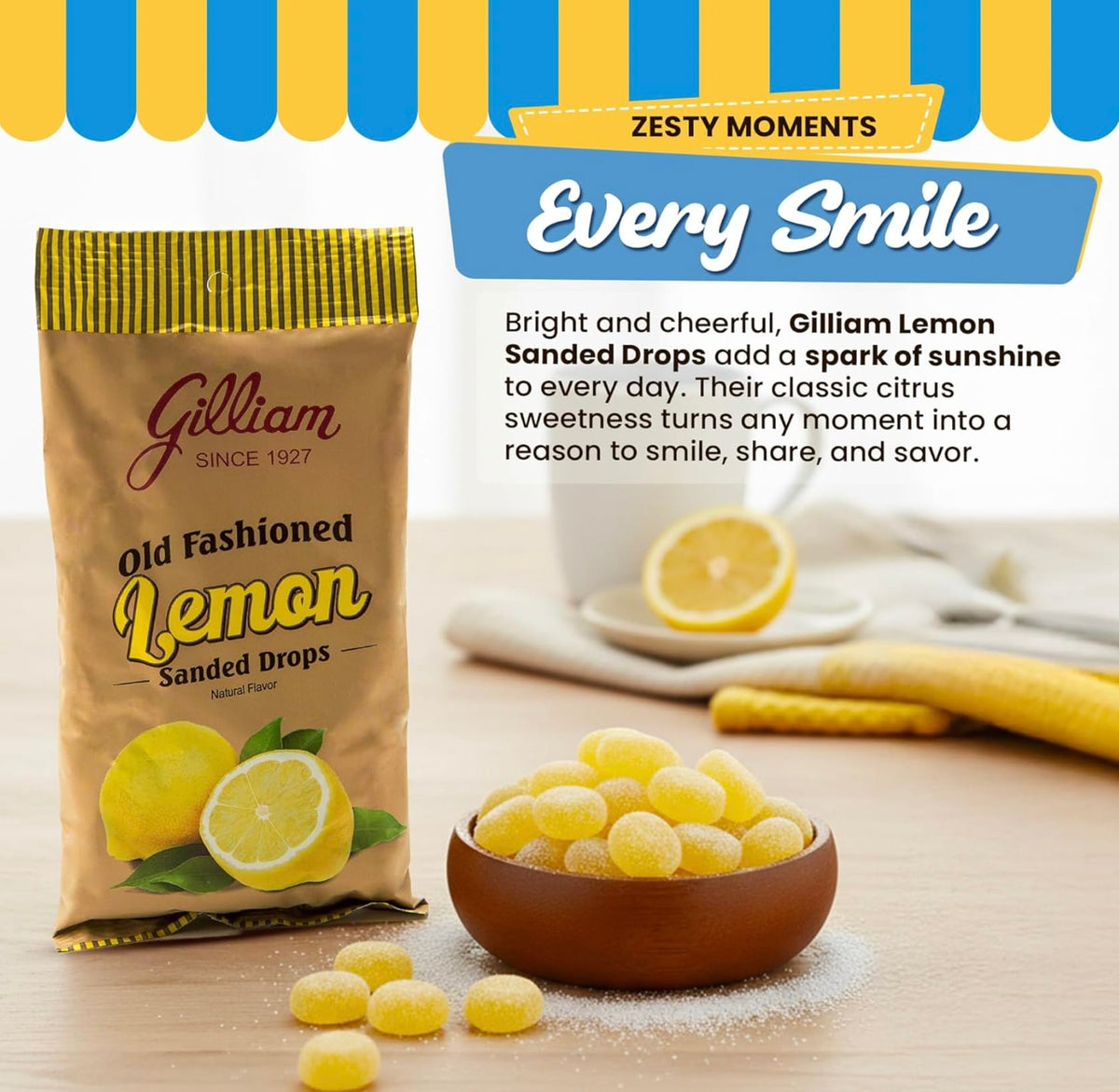 Gilliam Lemon Sanded Drops GG10222
