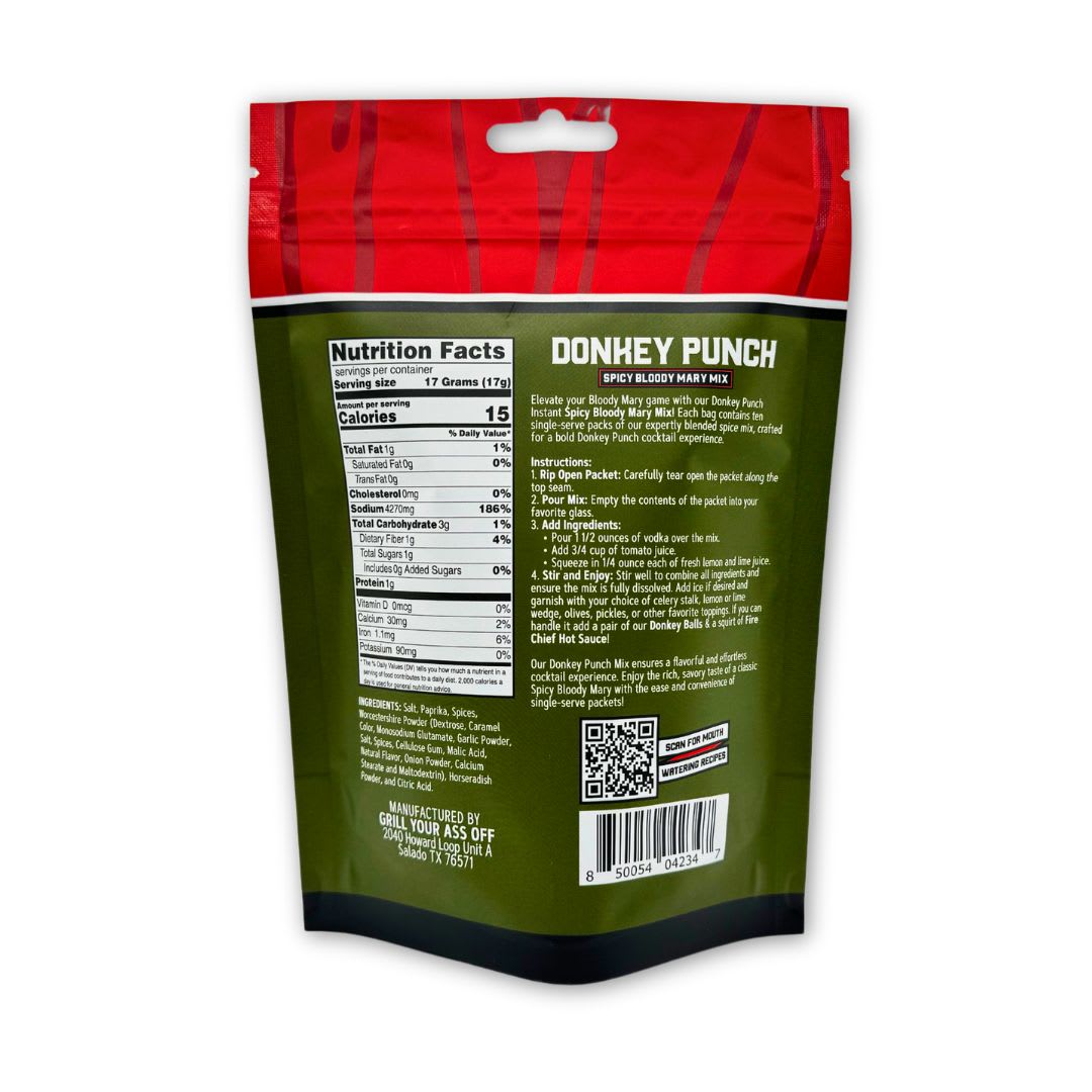 Donkey Punch Spicy Bloody Mary Mix DP-MARY-12ctMastercase