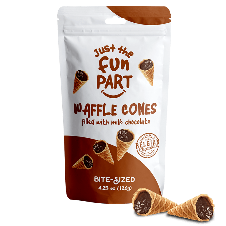 Just the Fun Part Just the Fun Part - Mini Waffle Cones 4.23oz - Milk Chocolate