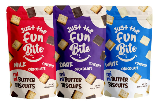Just the Fun Part Just the Fun Bite - Mini Butter Biscuits - Original Flavors Variety Pa