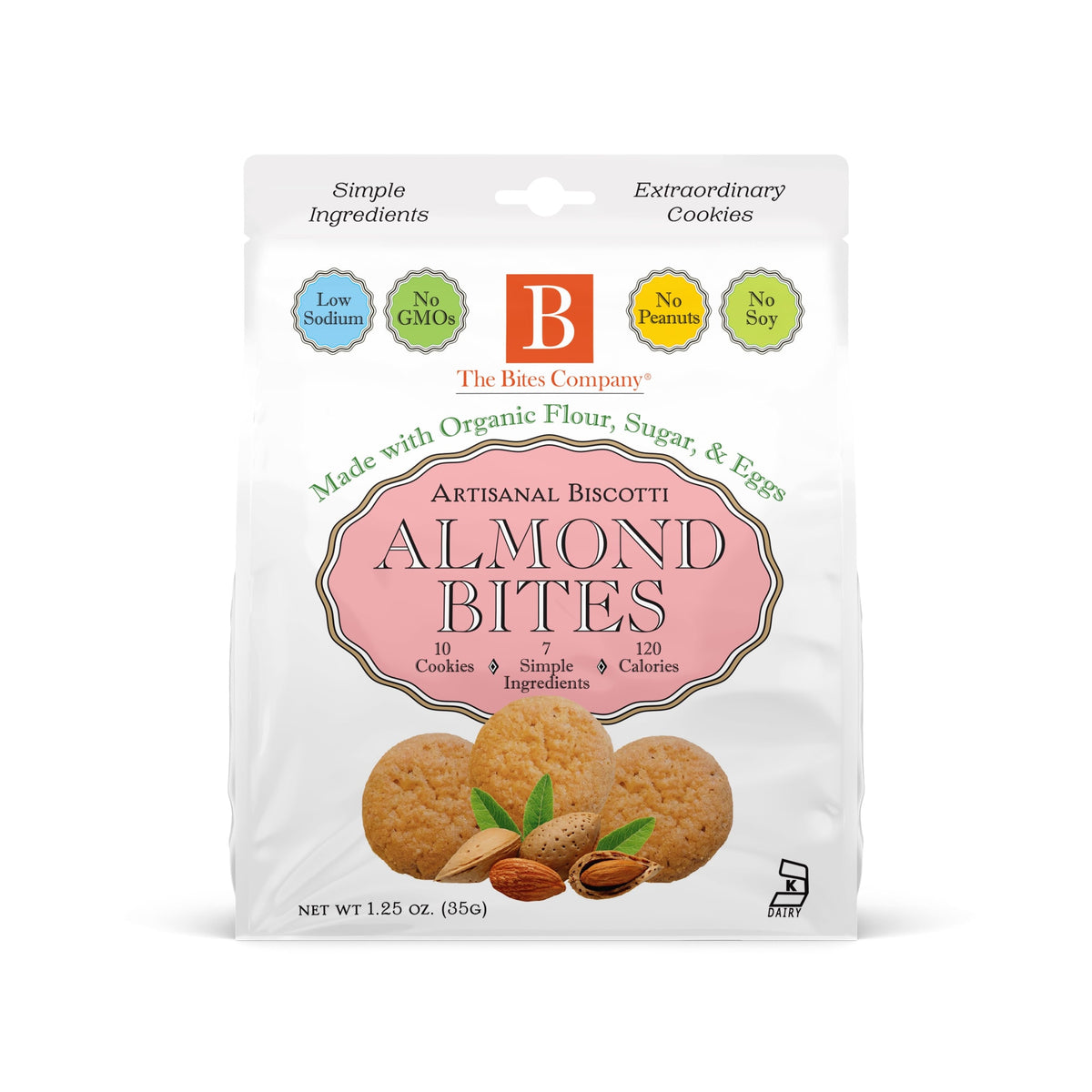 The Bites Company Almond Biscotti Bites 4254