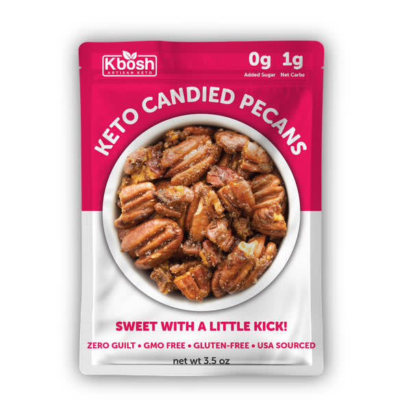 KBosh Food Keto Candied Pecans - Sweet with a Little Kick
