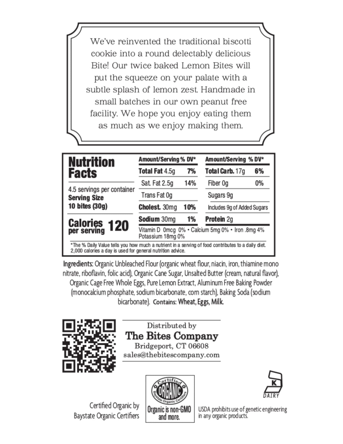 The Bites Company Lemon Biscotti Bites 4209