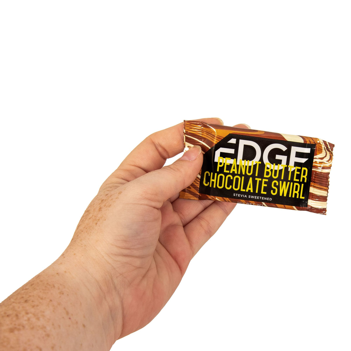 Keto Peanut Butter Milk Chocolate Swirl Bars by Edge