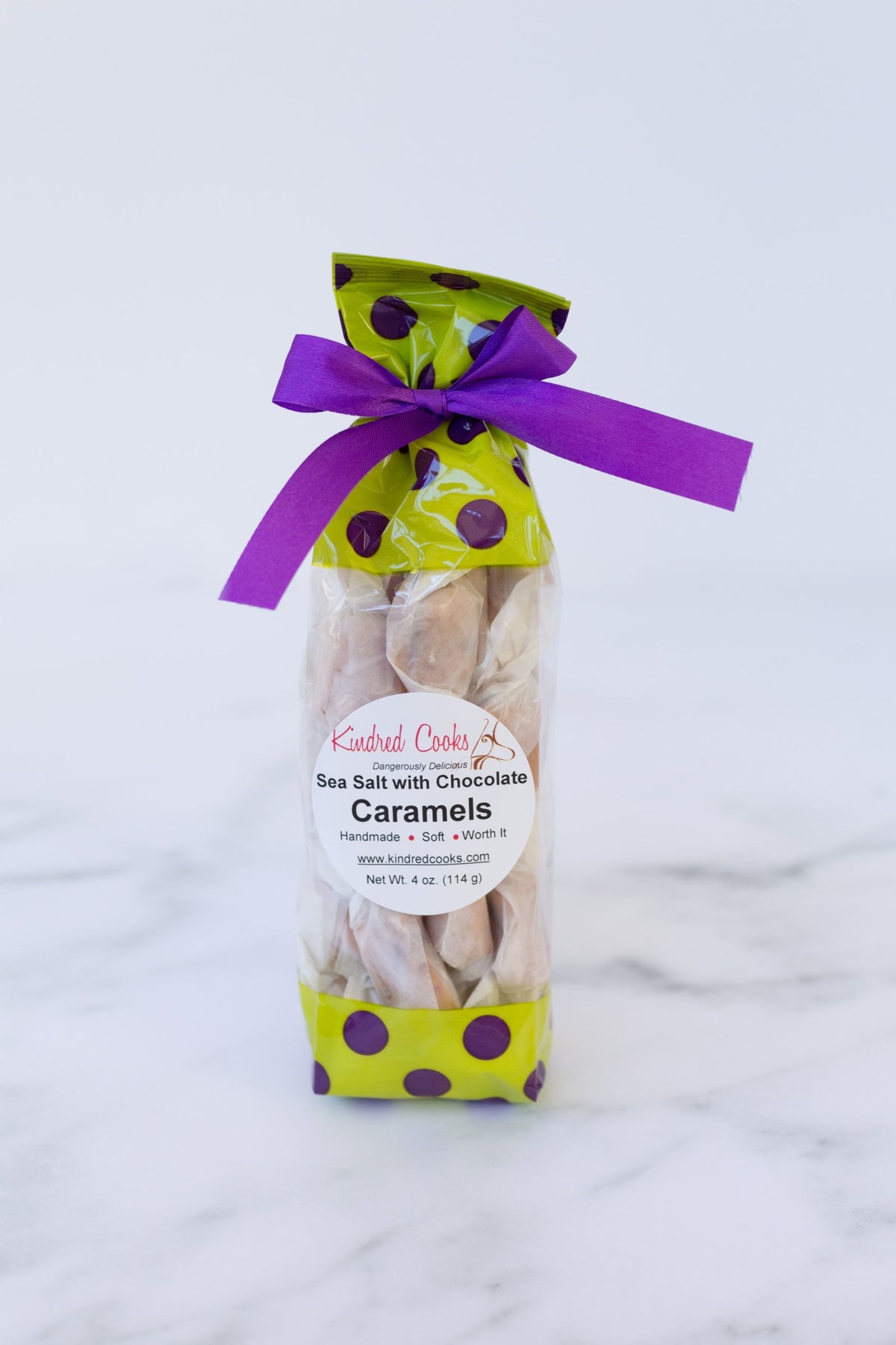 Kindred Cooks Caramels - Sea Salt w/Chocolate