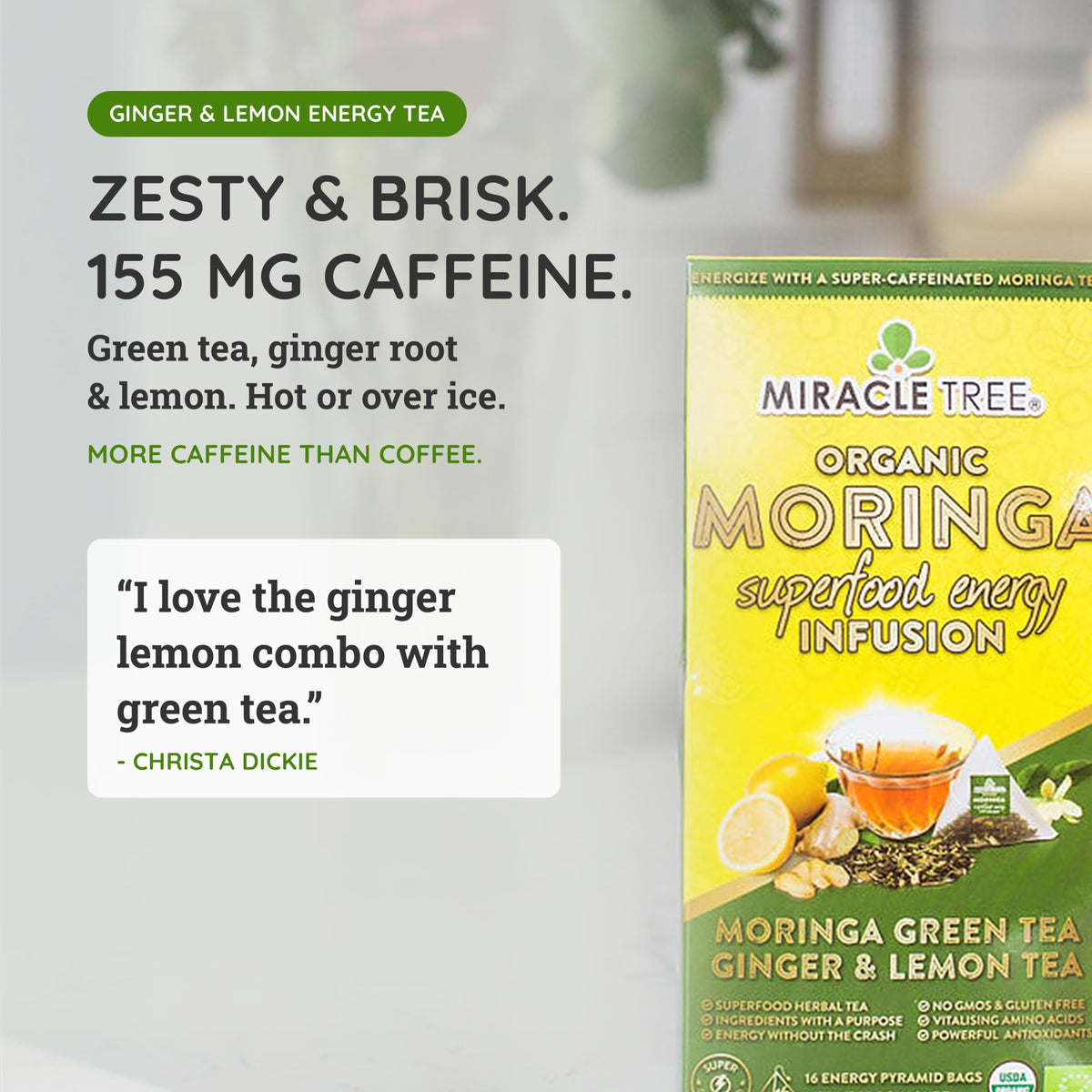 Organic Moringa Energy Tea, 16ct MT-GGL-16