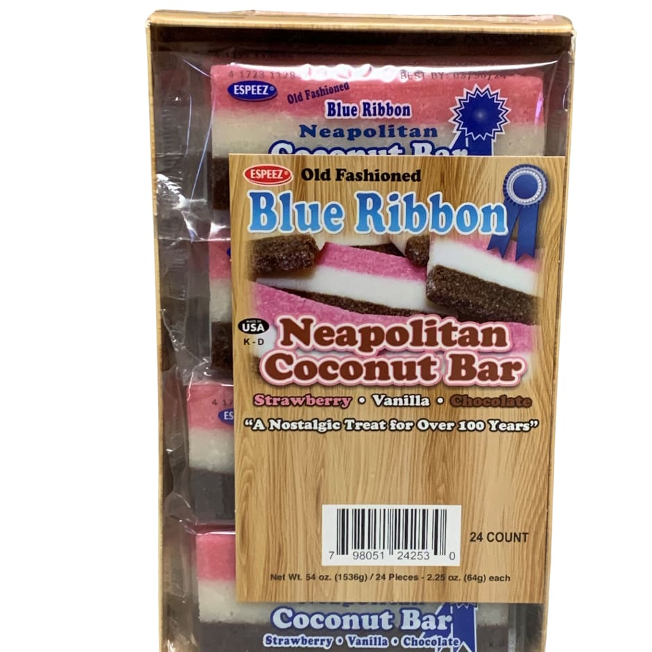 KLM Products Group Neapolitan Coconut Bars