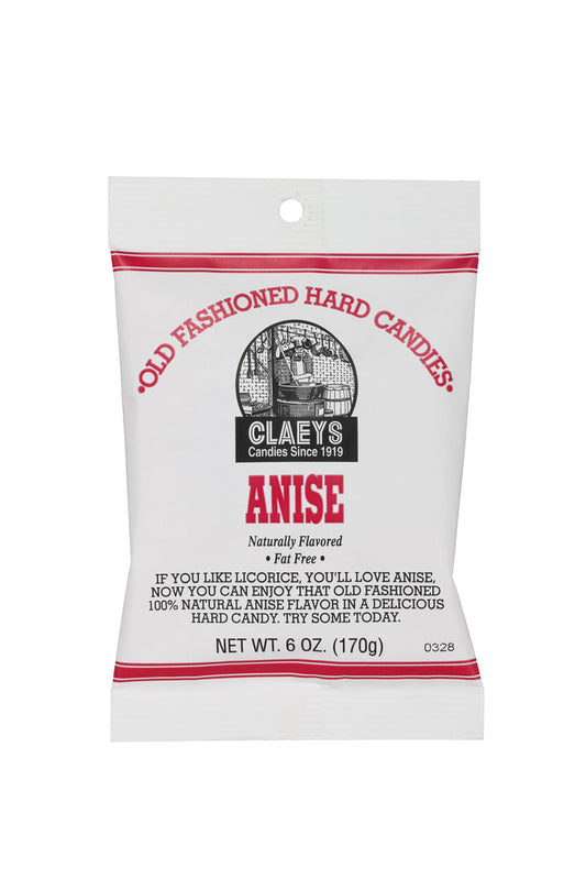 KLM Products Group Claeys Old Fashioned Hard Candy Drops - Anise - 12 Ct. Box