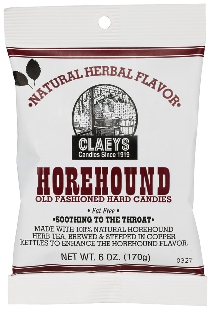 KLM Products Group Claeys Old Fashioned Hard Candy Drops - Horehound - 12 Ct. Box