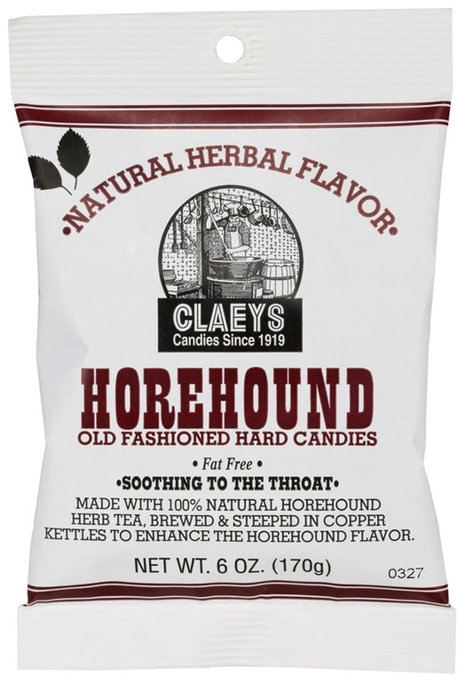 KLM Products Group Claeys Old Fashioned Hard Candy Drops - Horehound - 12 Ct. Box