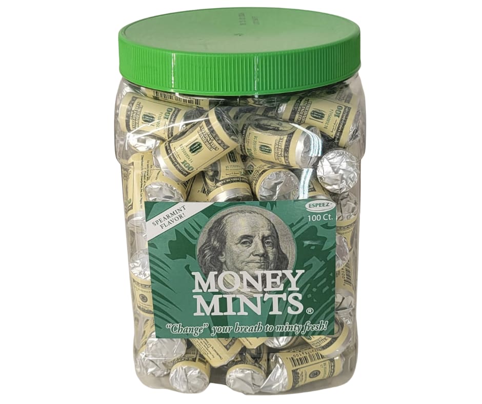 KLM Products Group Money Mints Jar - Breath Mints