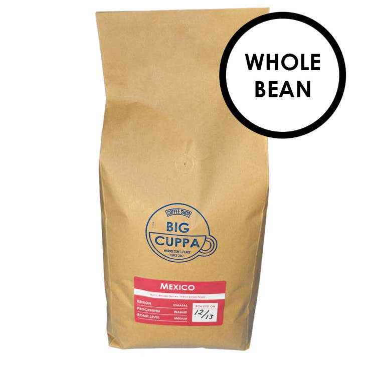 Big Cuppa - Mexico - Organic - Whole Bean Coffee - Medium Roast 05wmex
