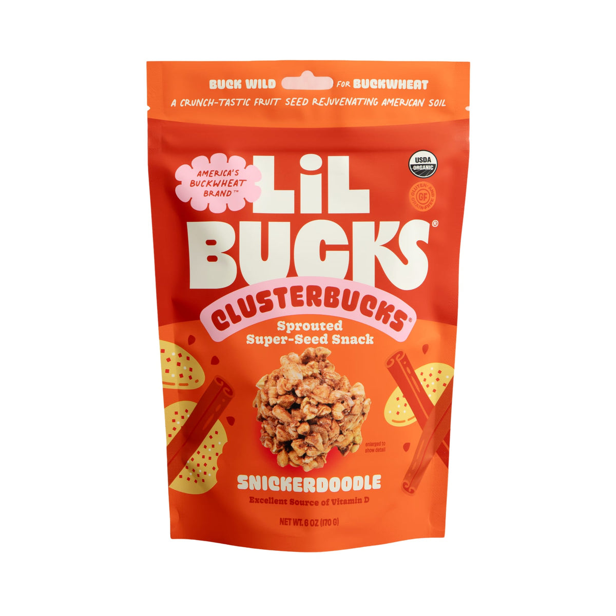 Clusterbucks - Organic Sprouted Buckwheat Clusters CB004
