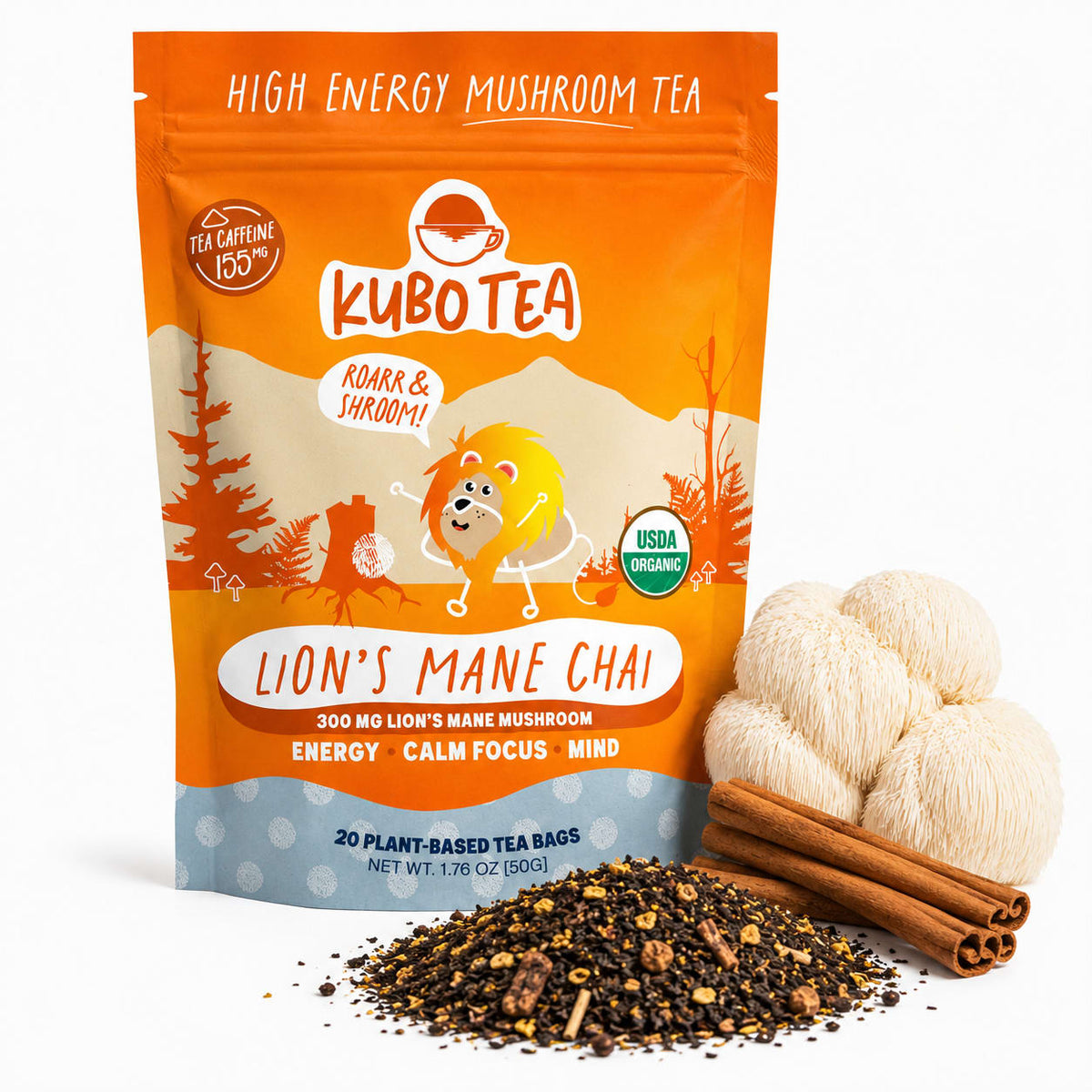 Kubo Tea Mushroom Teas - Lion's Mane Chai