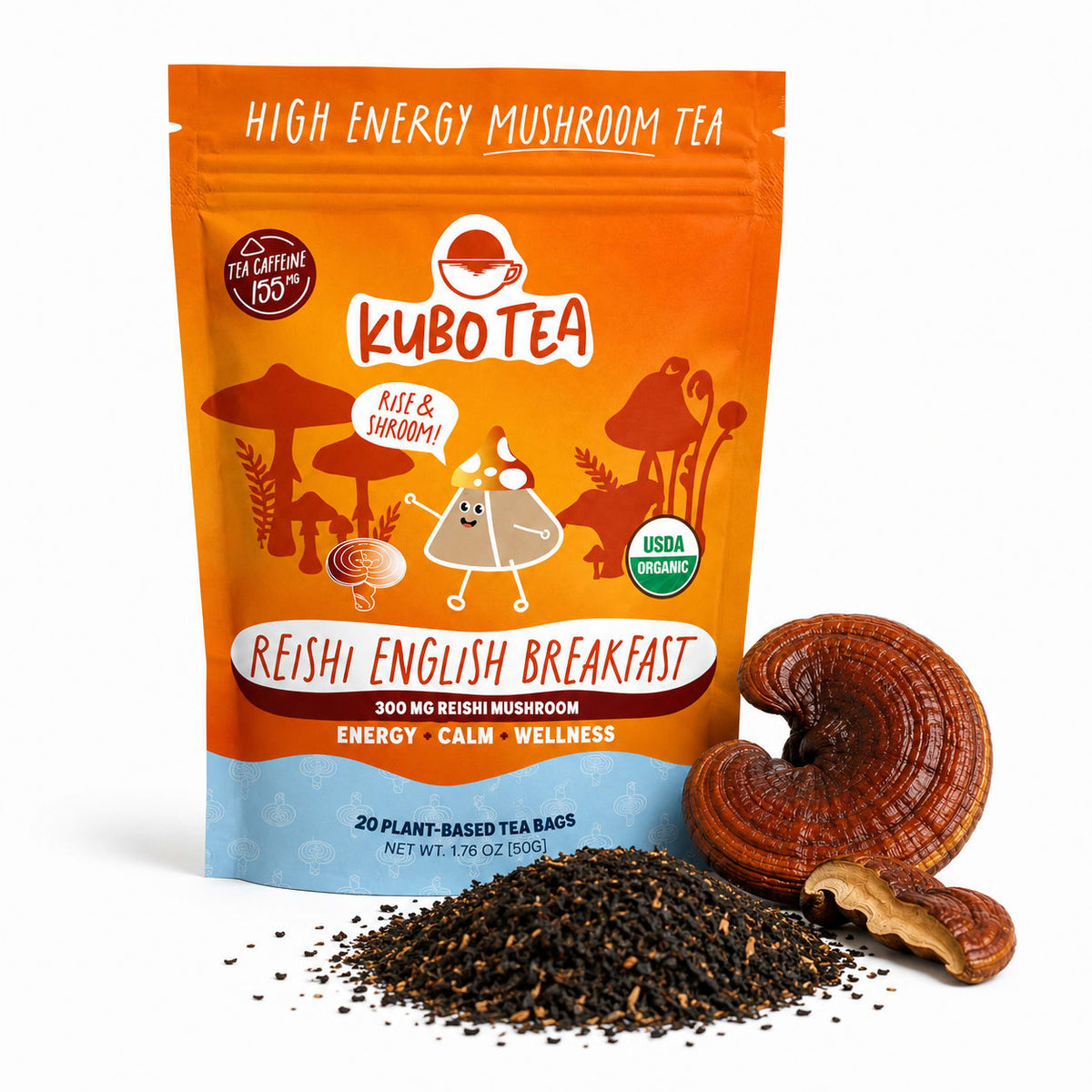 Kubo Tea Mushroom Teas - Reishi English Breakfast