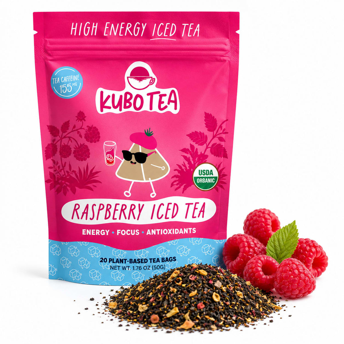Kubo Tea Iced Teas - Raspberry