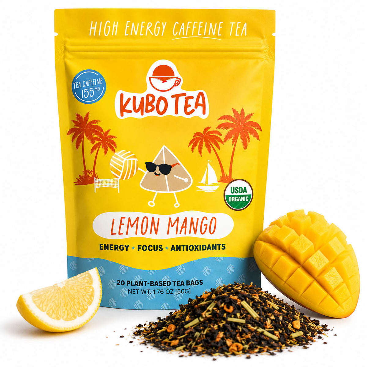 Kubo Tea Hot Teas - Lemon Mango