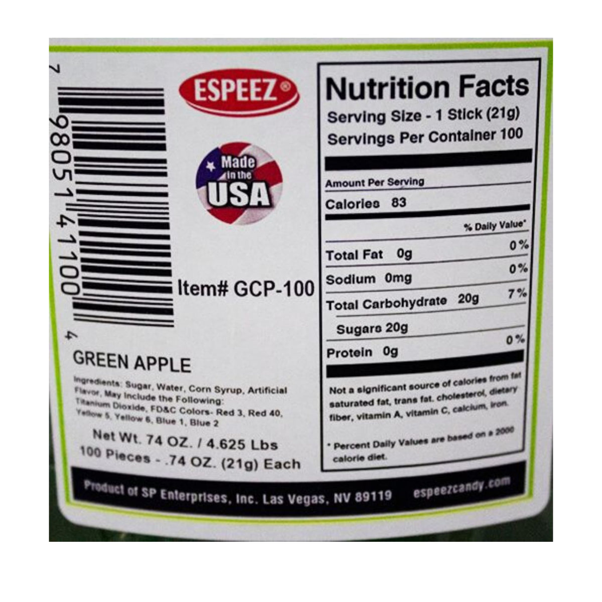 Green Apple Cube Pop 009481000059