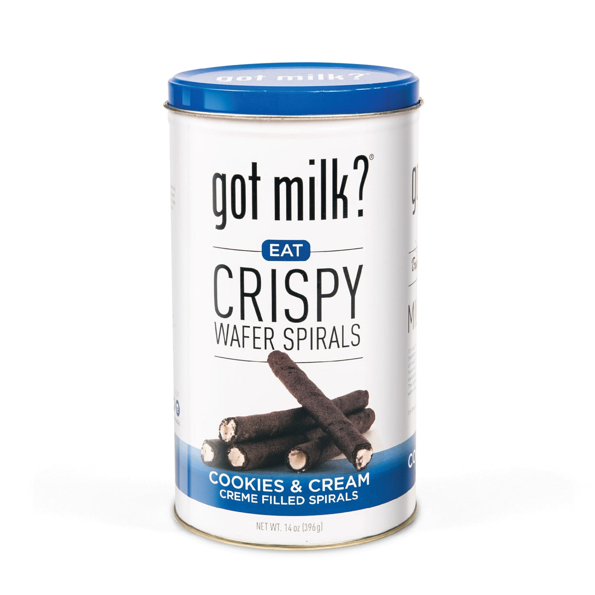 14oz Got Milk Cookies - Wafer Spirals Tin GMWSCC14-06