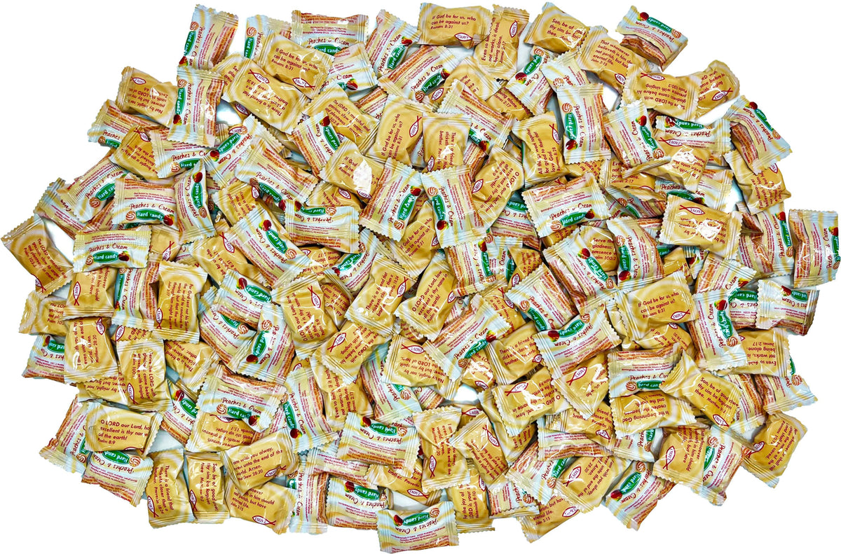 Scripture Candy, Peaches & Cream 2.5 LB Bag, 180 Pieces 04496