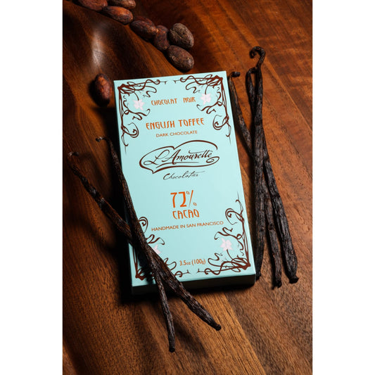 L'Amourette Chocolat 72% Dark Chocolate with English Toffee