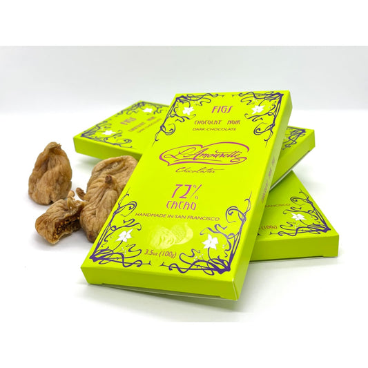 L'Amourette Chocolat 72% Dark Chocolate with Figs (Smyrna)