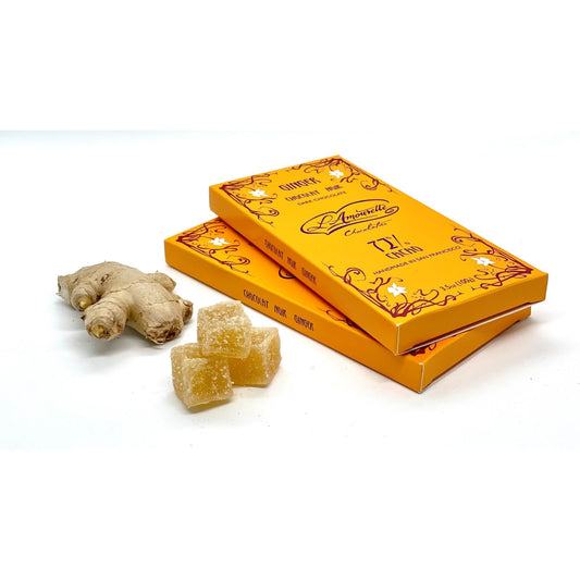 L'Amourette Chocolat 72% Dark Chocolate with Ginger (Natural)