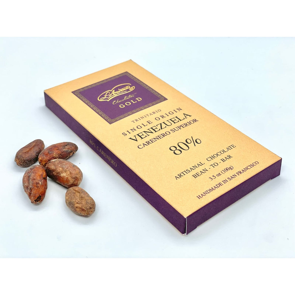 L'Amourette Chocolat 80% Dark Chocolate Carenero Superior (Venezuela)
