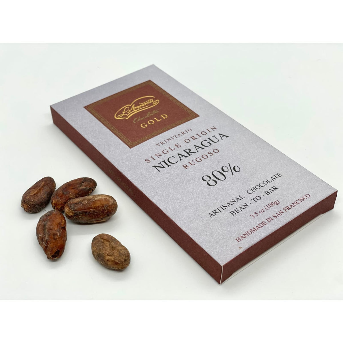 L'Amourette Chocolat 80% Dark Chocolate Rugoso (Nicaragua) Single origin