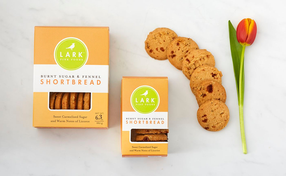 Lark Fine Foods Burnt Sugar & Fennel Shortbread - 6.3oz Large Box