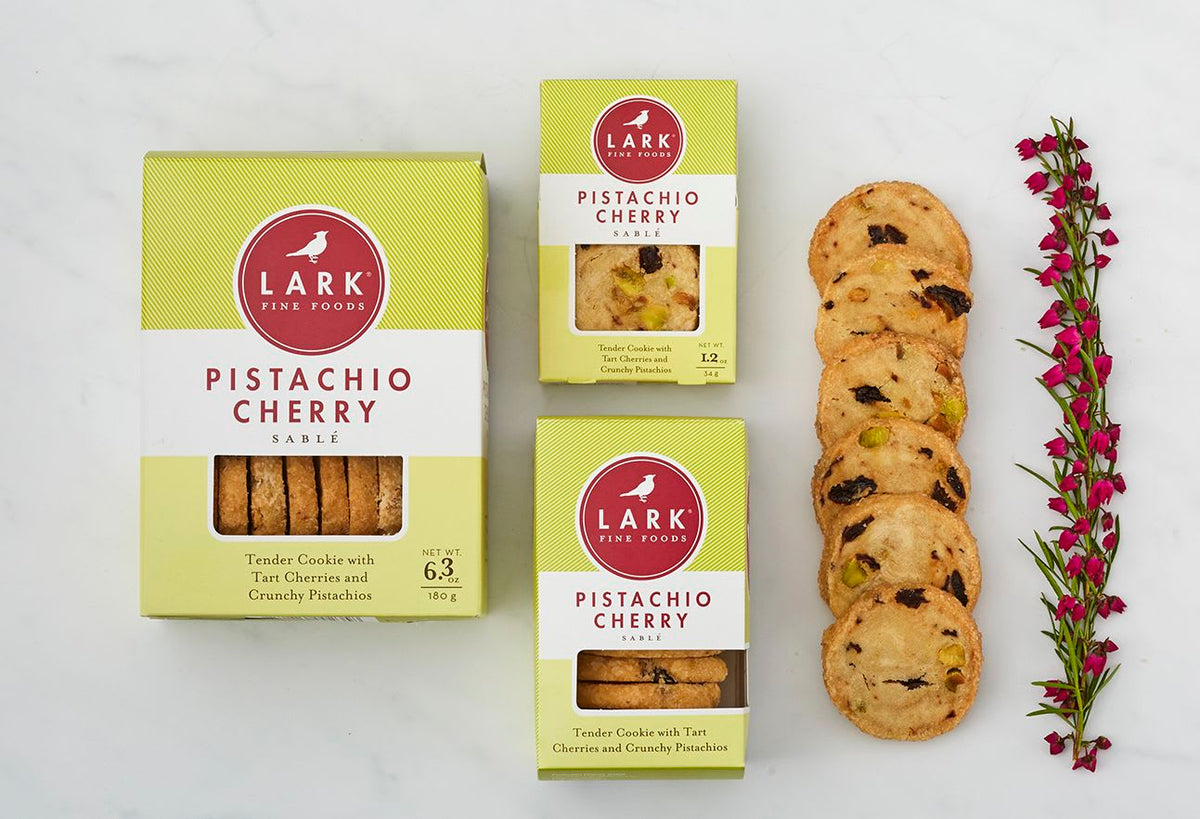 Lark Fine Foods Pistachio Cherry Sable - 6.3oz Large Box