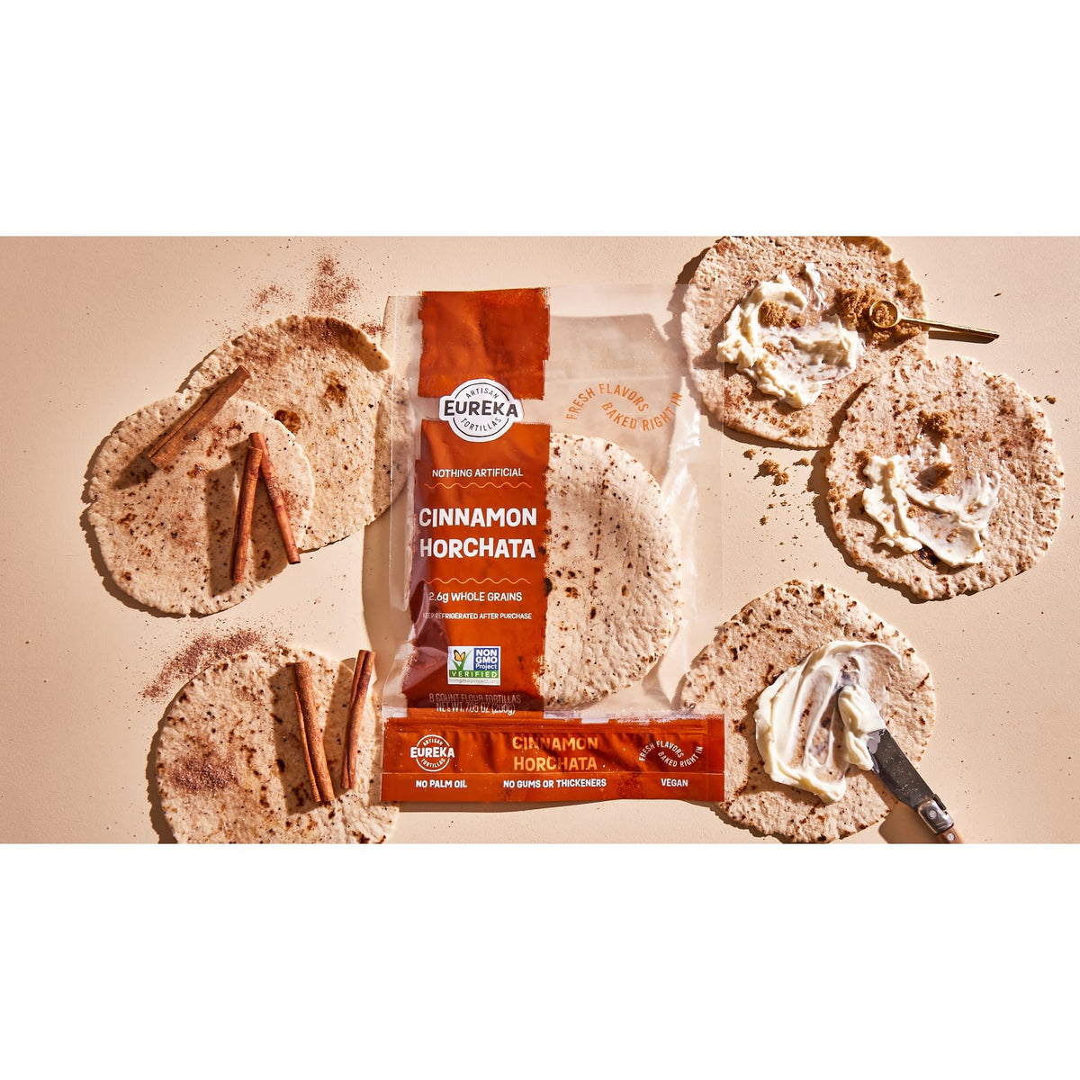 Flour Tortillas (6 inch, 8 Count) Cinnamon Horchata