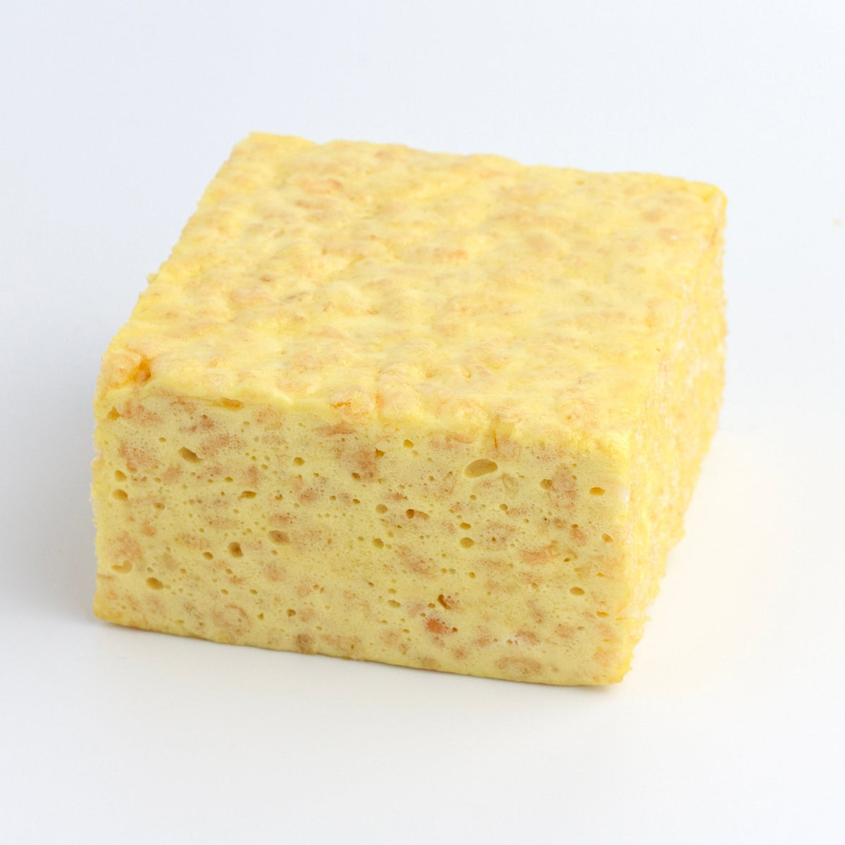 The Crispery Key Lime Pie Crispycake, current batch: pale yellow marshmallow crispy rice square