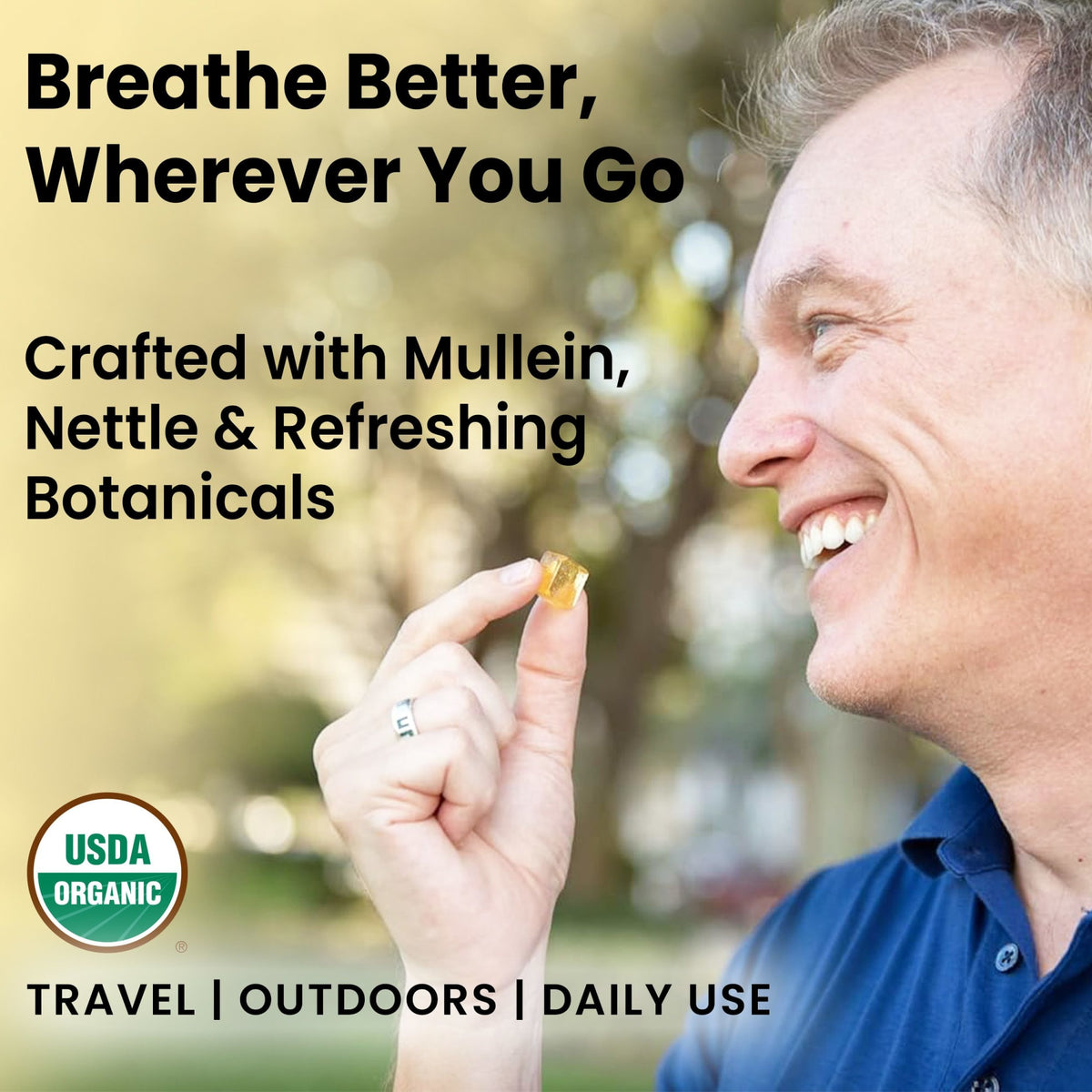 Breathe Better Organic Botanical Lozenges – Seasonal Allergy & Breathing Support – Lemon, Lime, Peppermint, Lavender, Nettle Leaf, Mullein – Gluten-Free, Non-GMO, Vegan* ECSBC002 - 4