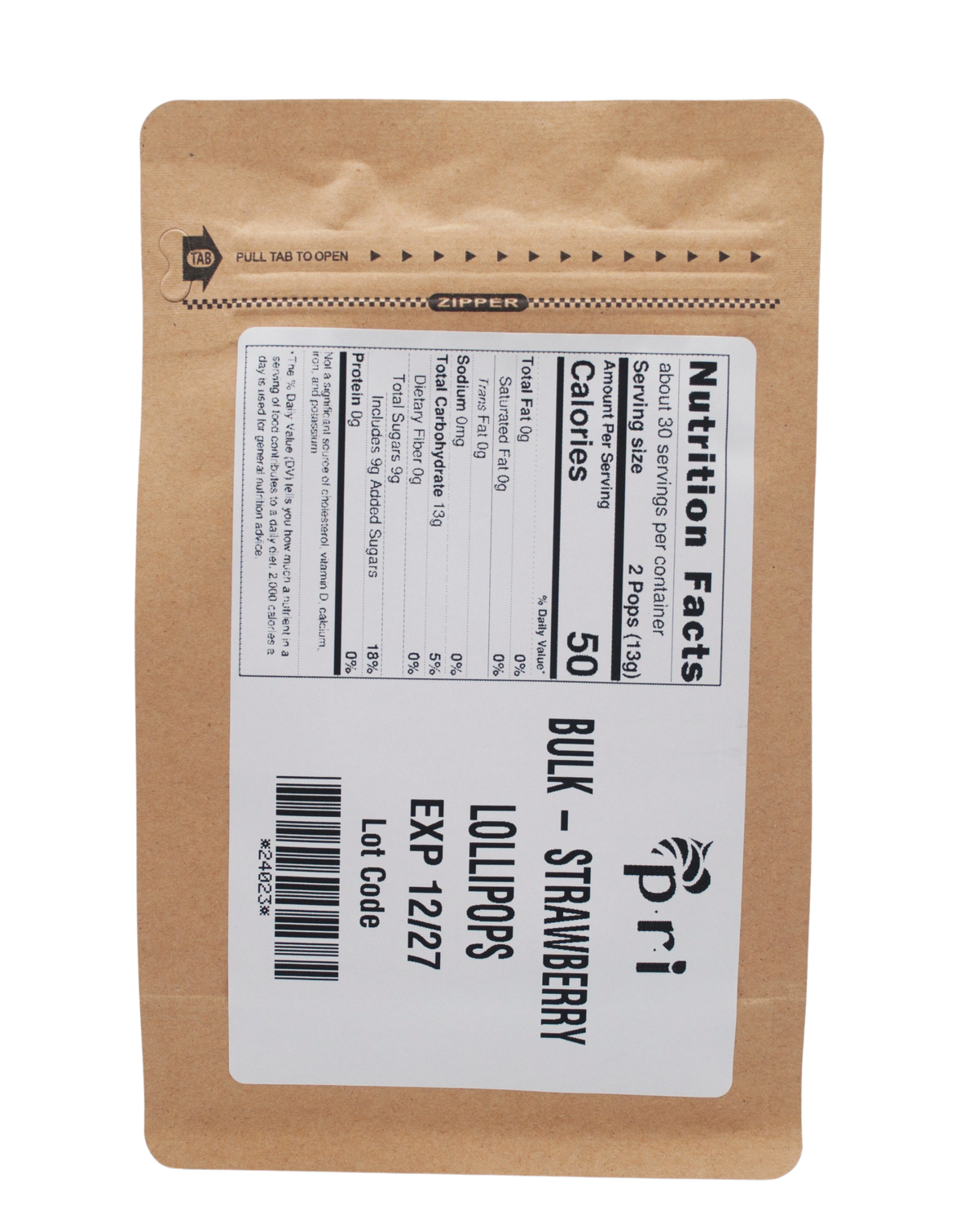 Pacific Resources International Bulk Strawberry Lozenges - 1 lb 84008