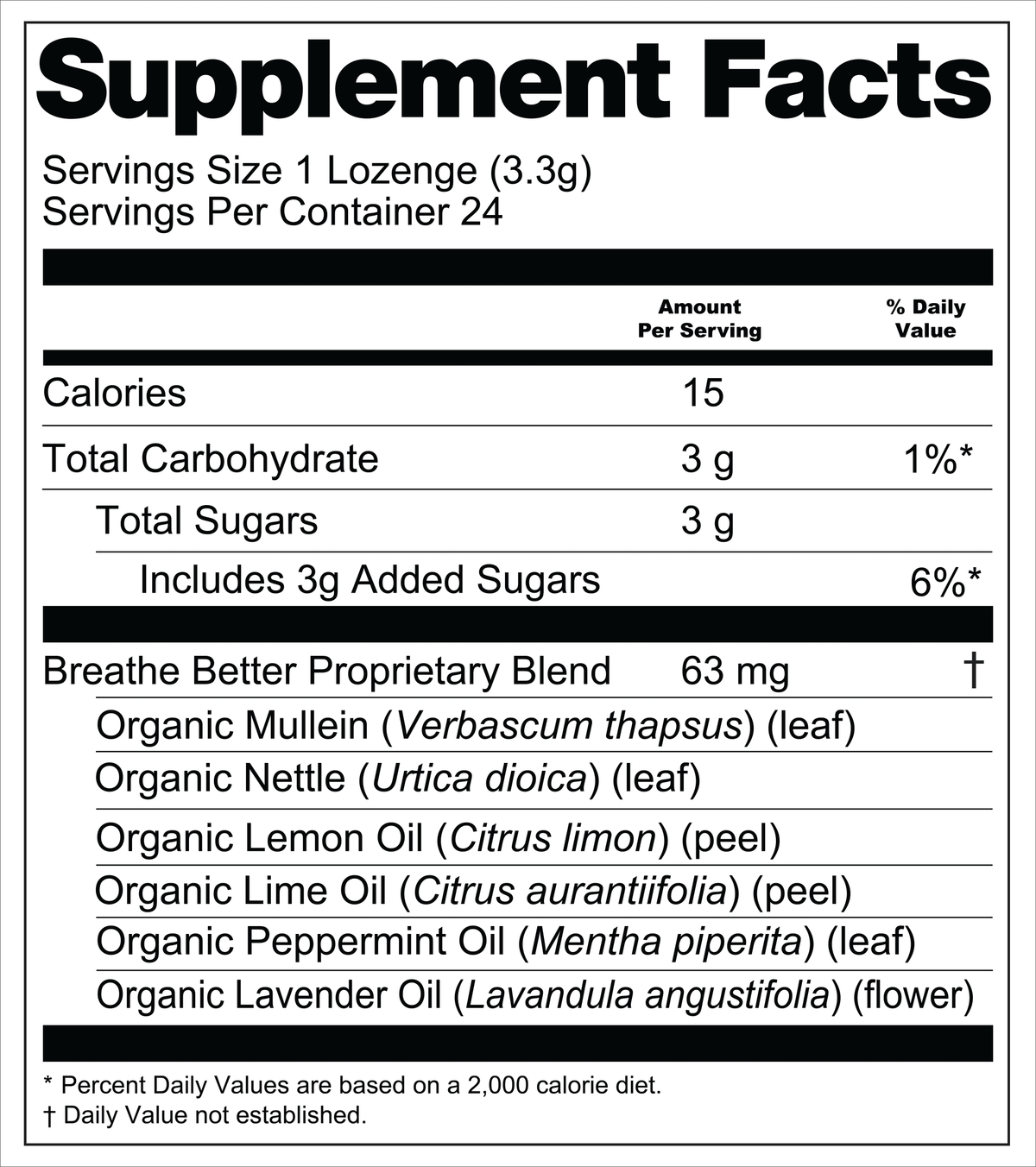 Breathe Better Organic Botanical Lozenges – Seasonal Allergy & Breathing Support – Lemon, Lime, Peppermint, Lavender, Nettle Leaf, Mullein – Gluten-Free, Non-GMO, Vegan* ECSBC002 - 4