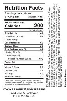 3 Bees Protein Bites | Allergy Friendly Superfood 860005148226