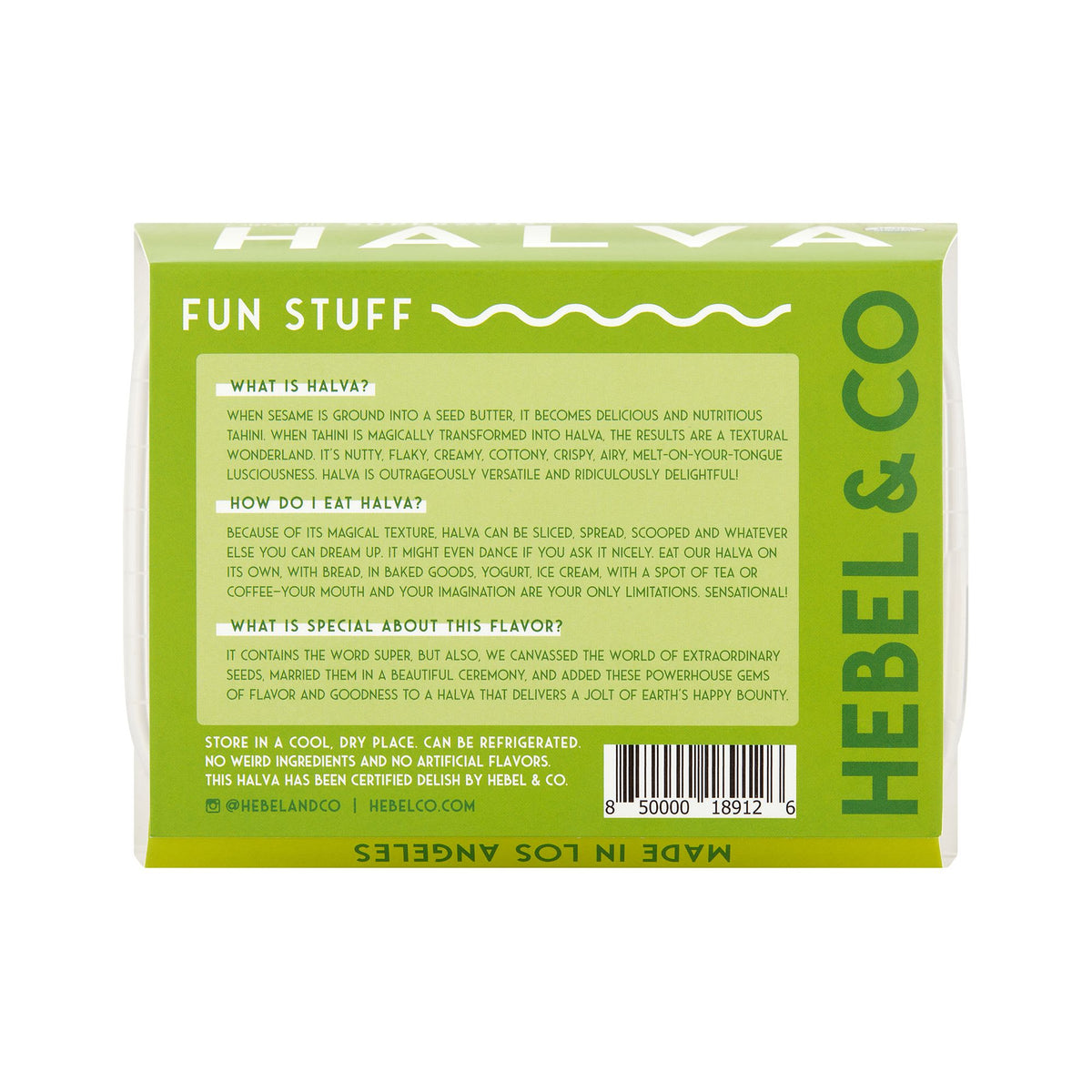 Superseed Organic Sesame Tahini Halva 850000189126