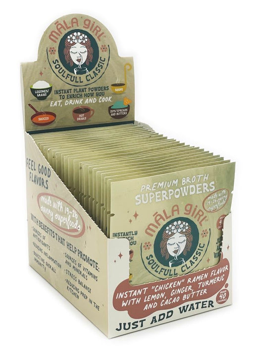 Māla Girl Soulfull Classic - Superfood Instant Broth Powder w/ Lemon Ginger and