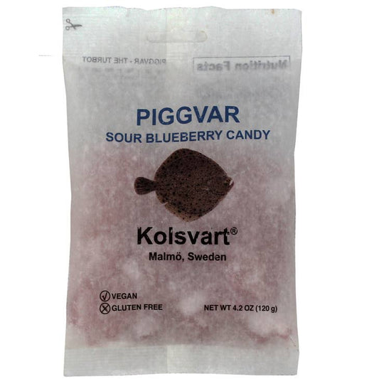 M5 Corporation Sour Blueberry Flounder Swedish Fish - 4.2oz (120gm)-Sweden