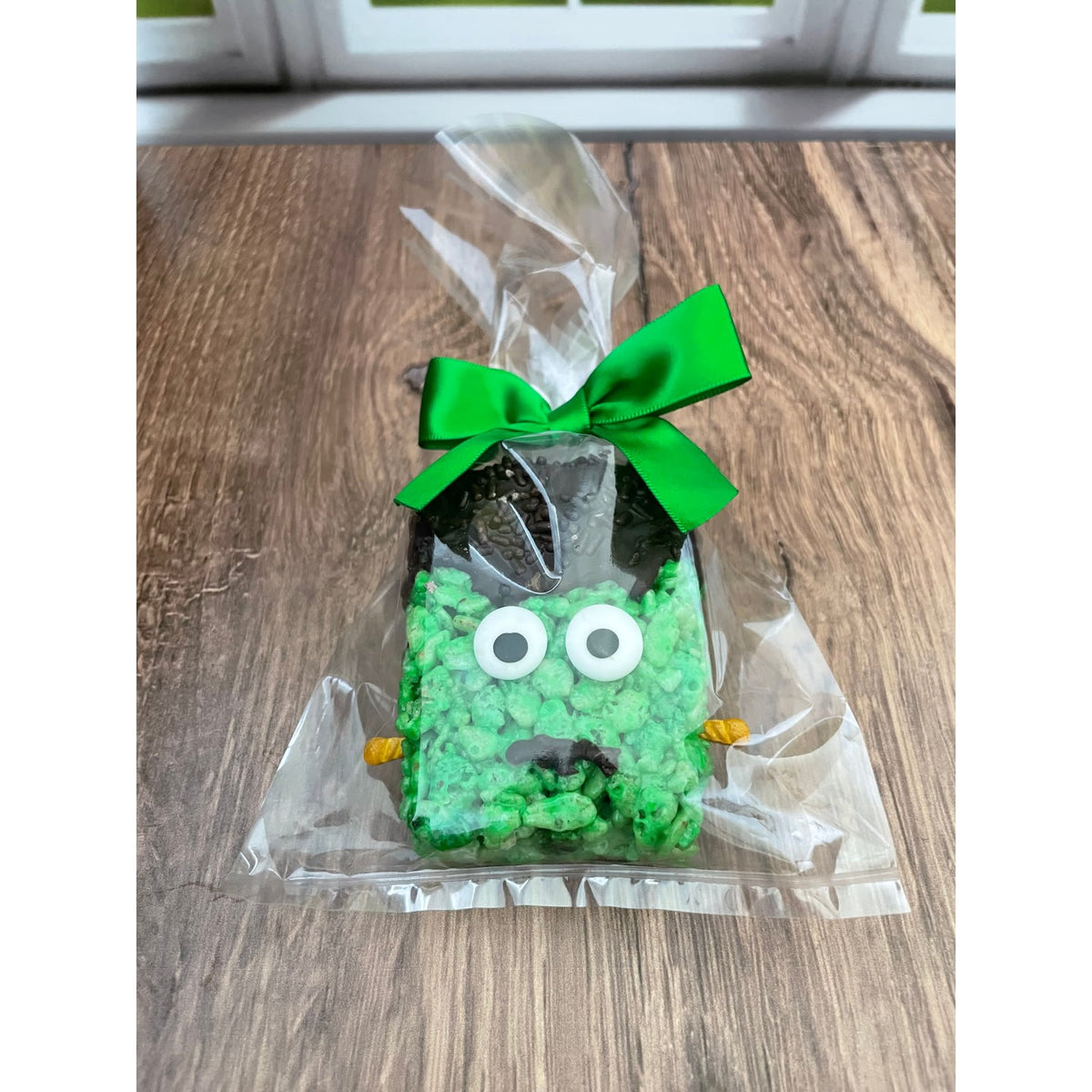 Halloween Frankenstein Rice Crispie Treats