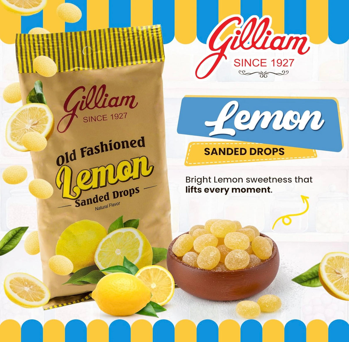 Gilliam Lemon Sanded Drops GG10222