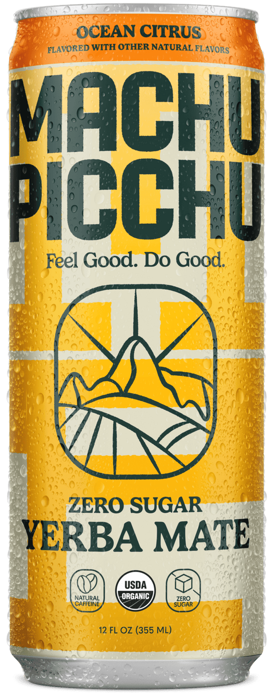 Machu Picchu Energy Energy Drink - Yerba Mate Zero Sugar - Ocean Citrus